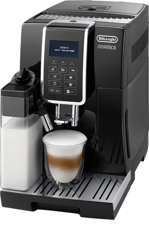 モデル着用＆注目アイテム デロンギ DeLonghi Dinamica自動コーヒー エスプレッソマシンTrueBrew アイス コーヒー ホワイト  ECAM35020W ccps.sn